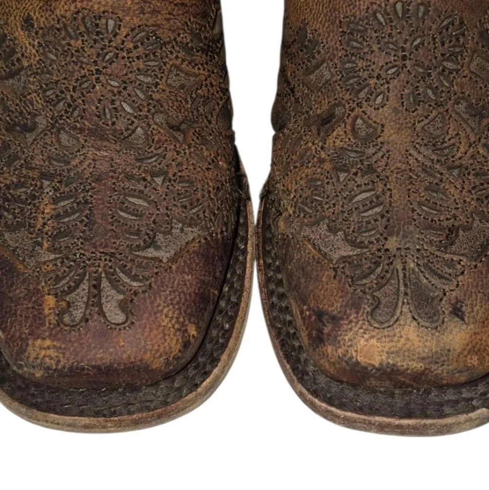 Texas Country Kids Western Cowboy Boots - Brown